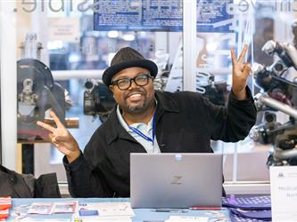 guests interacting at career fair