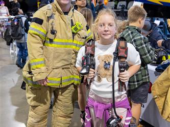 guests interacting at career fair
