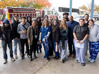 guests at career fair browsing