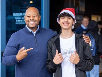 guests interacting at career fair