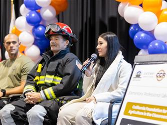 guests interacting at career fair