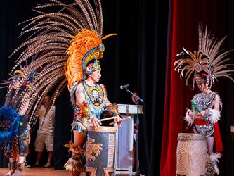 performers on stage