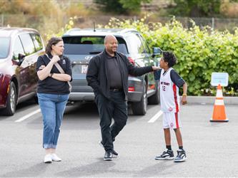 gcc staff in parking lot