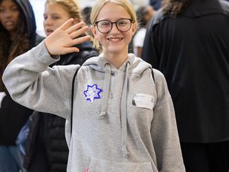 guests interacting at career fair