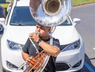 band members playing instruments