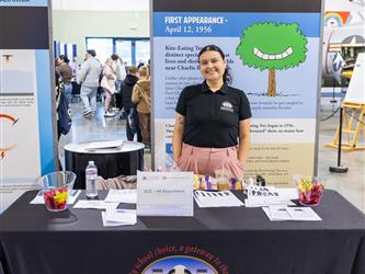 guests interacting at career fair