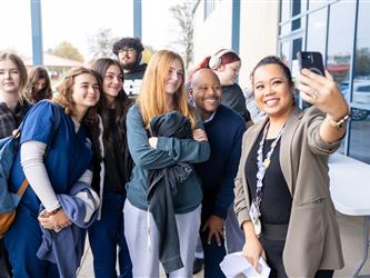 guest sticking hand out