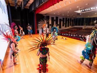 performers on stage
