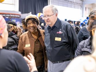 guests at career fair browsing