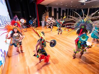 performers on stage