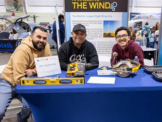 guests interacting at career fair