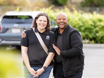 gcc staff in parking lot