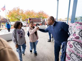 guests interacting at career fair