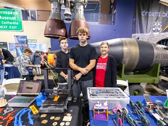 guests interacting at career fair