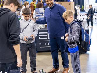 girl getting her hair done