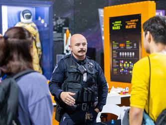 guests at career fair browsing