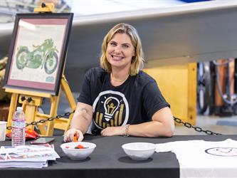 guests interacting at career fair