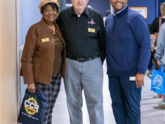 guests interacting at career fair