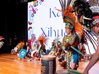 performers on stage