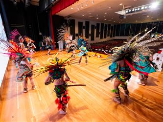 performers on stage