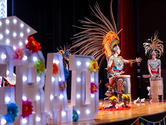 performers on stage