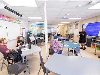 gcc staff engaged in session