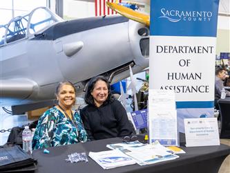 guests interacting at career fair