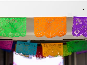 cultural decorations on display
