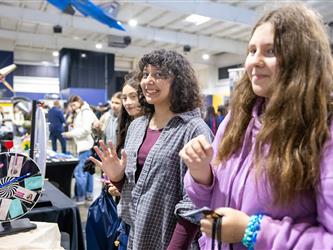 guests at career fair browsing