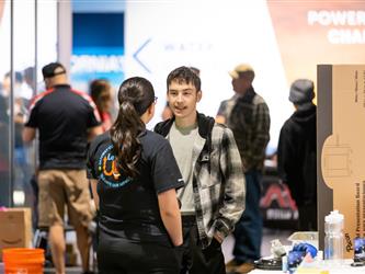 staff speaking with student 
