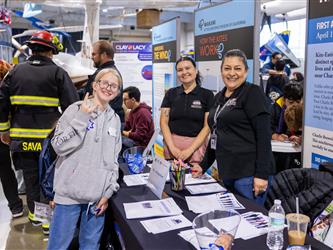 guests interacting at career fair