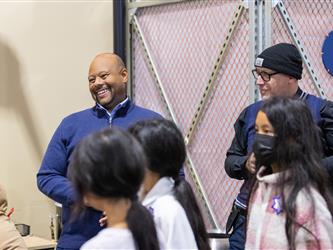 guests interacting at career fair