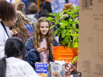 guests interacting at career fair