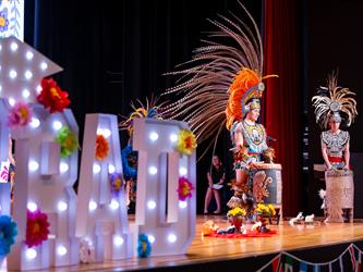 performers on stage