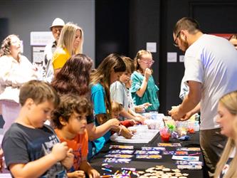 family enjoying event 