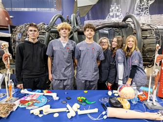 guests interacting at career fair