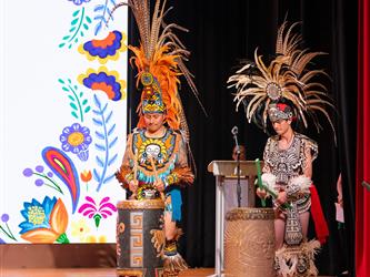performers on stage