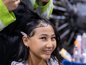 guests interacting at career fair