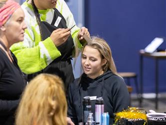 superintendent with guests